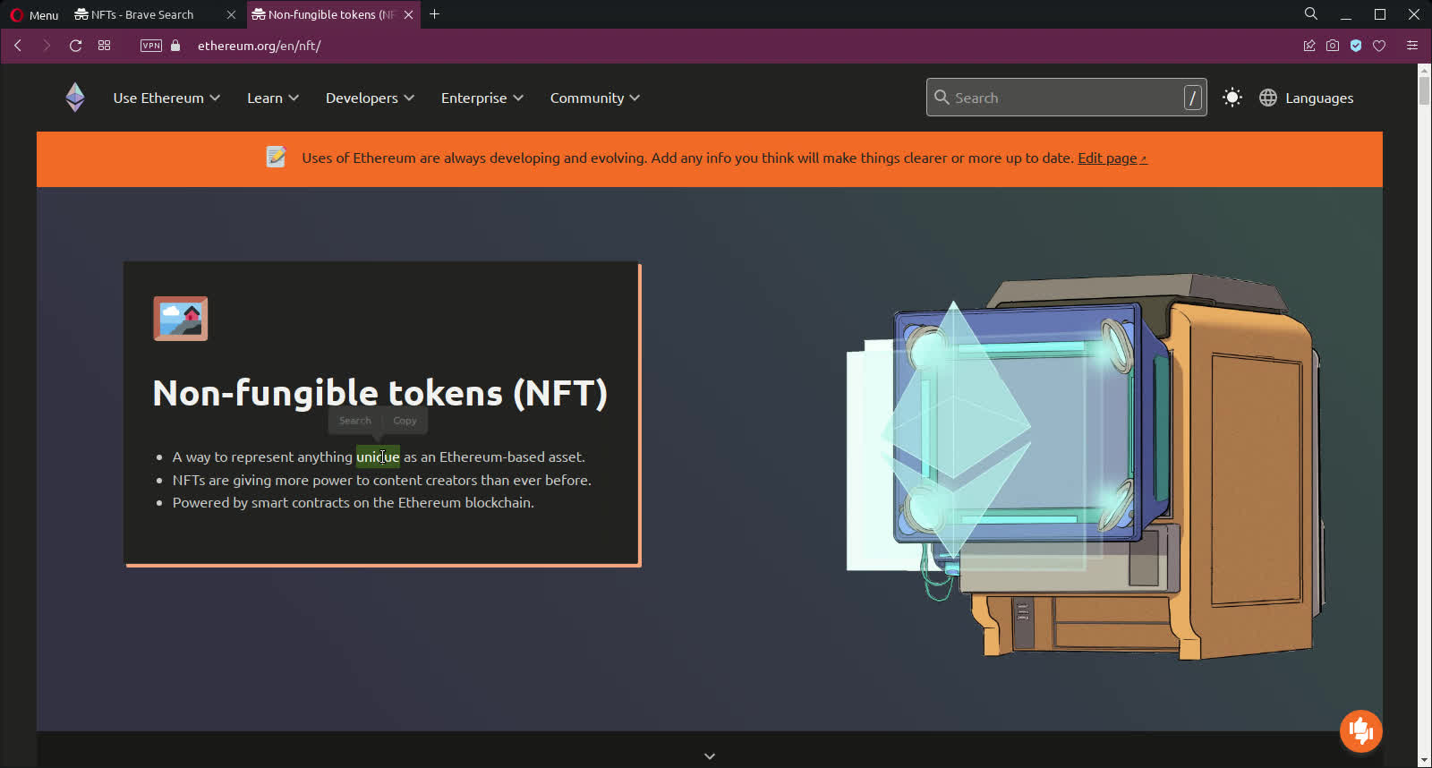 brief intro to NFTs