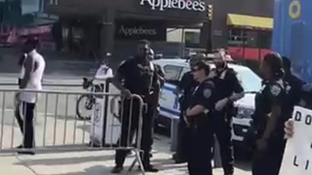 NEW YORKERS Shut down vax van in Bed Stuy BKLN 28th July