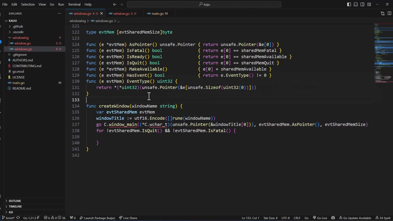 Kaiju Engine (issue #3) - Allow creating of a Windows window