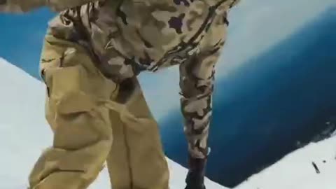 Challenging ski action
