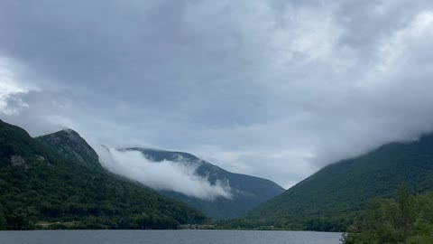 Echo Lake Clouds Running