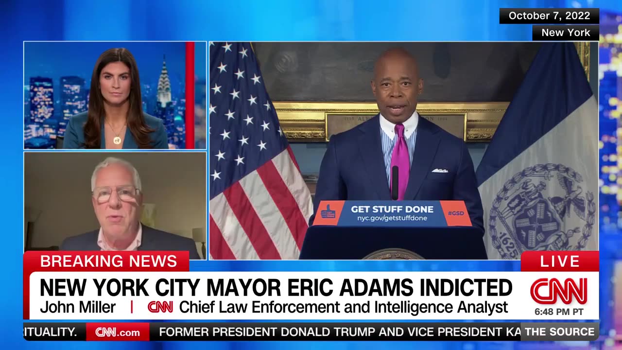 De Blasio Expresses ‘Shock and Concern’ Over Mayor Eric Adams' Indictment