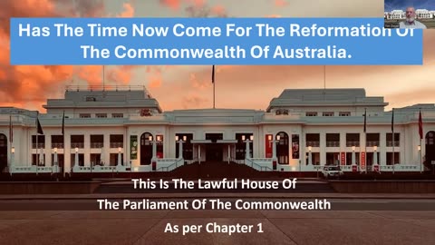 The Lawful House of the Parliament of the Commonwealth of Australia is Vacant