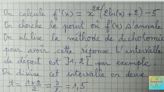 Comment résoudre x^(2x) -5x +4 ?