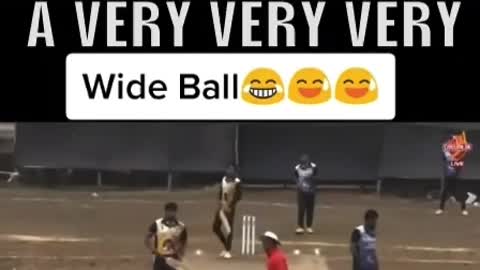 Wide ball by umpire