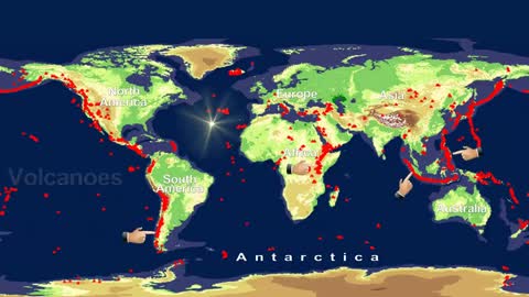 World Physical Map 360° video l first video in worldwide l it can rotate.