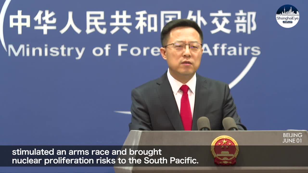 China names US 'real threat' to South Pacific for causing arms race, bringing proliferation risks