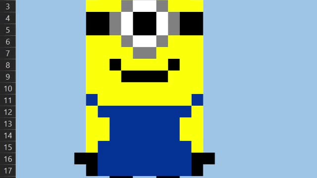 Drawing Minion in Excel