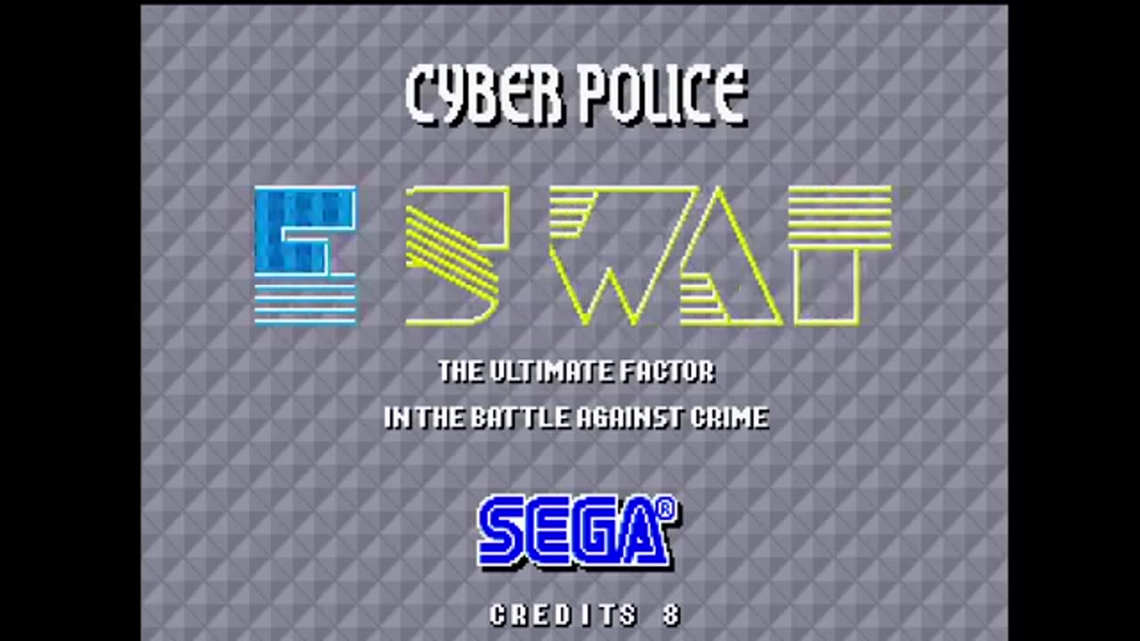 E-SWAT Cyber Police (1989) - Sega Arcade Classic Longplay