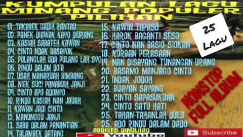 MINANGKABAU REGIONAL SONG WEST SUMATRA INDONESIA