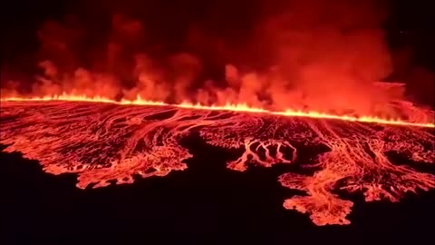 Iceland volcano spews lava again