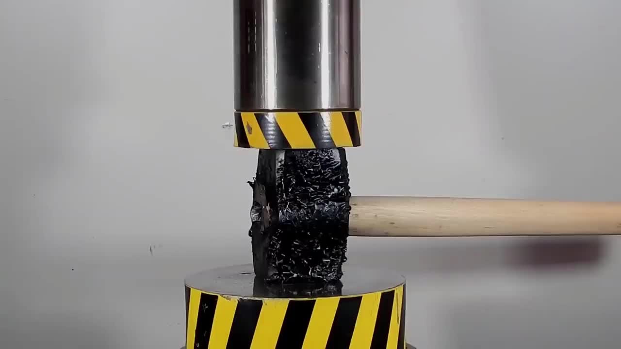 The fact that the old axe is cracked shows that it has hardened