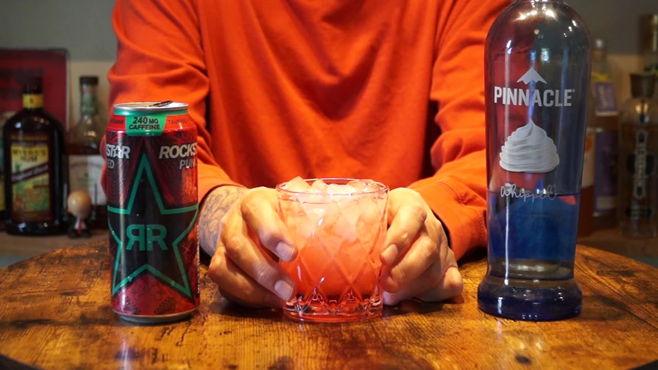 Pinnacle Whipped Vodka & Rockstar Punched Watermelon