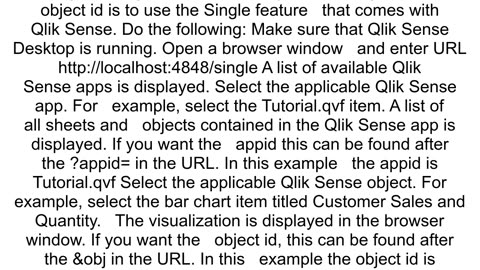 Get the Object ID in Qlik Sense