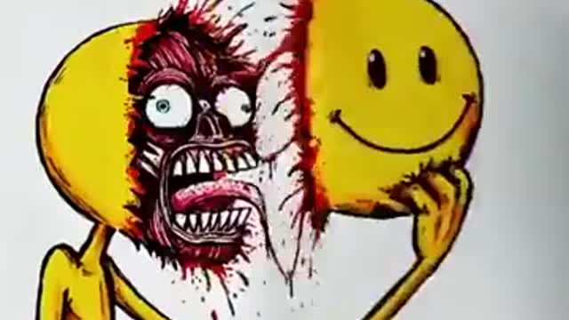 Terrifying pop up art!