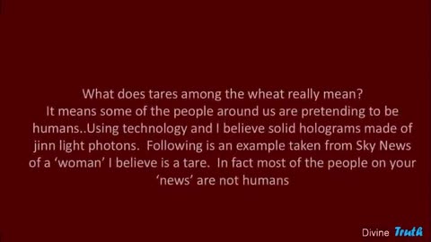 Reptilian using hologram of light..are you blinded by the light