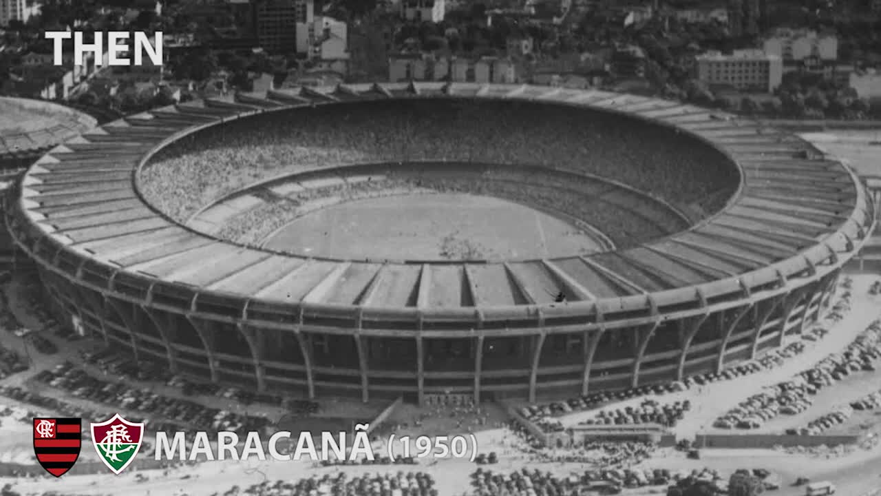 Brazil's Stadiums Then & Now