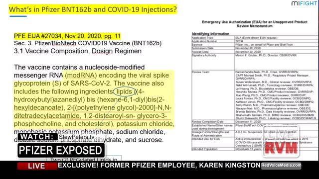 EX PFIZER EMPLOYEE CONFIRMS GRAPHENE OXIDE IN THE JABS, SHOWS THE DOCUMENTATION TO CONFIRM