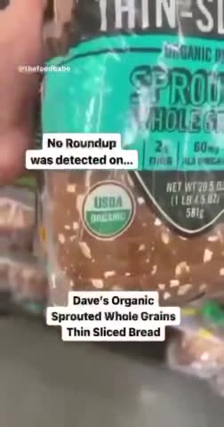 Is RoundUp Weed Killer in our Bread?
