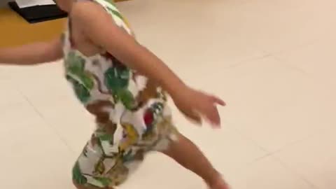 Three year old's talented dance skills