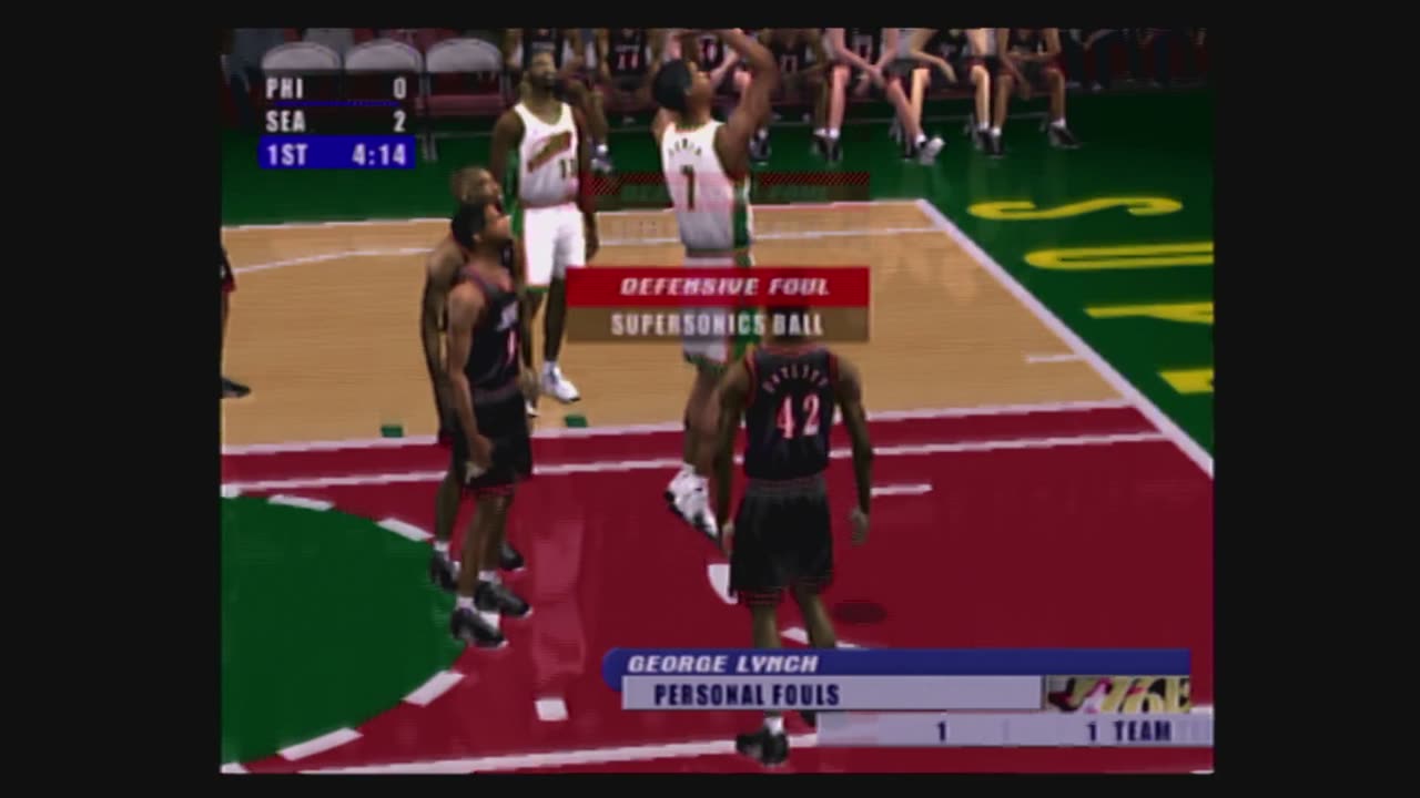 NBA Live 2001 (Ps2) Philadelphia 76ers vs Seattle Supersonics Part1