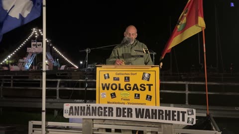 Wolgast - Stefan mit einer weiteren Rede die, jeden zum Nachdenken anregen sollte 22-10-2024