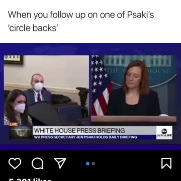 "Circle Back Psaki" not so good at circling back...