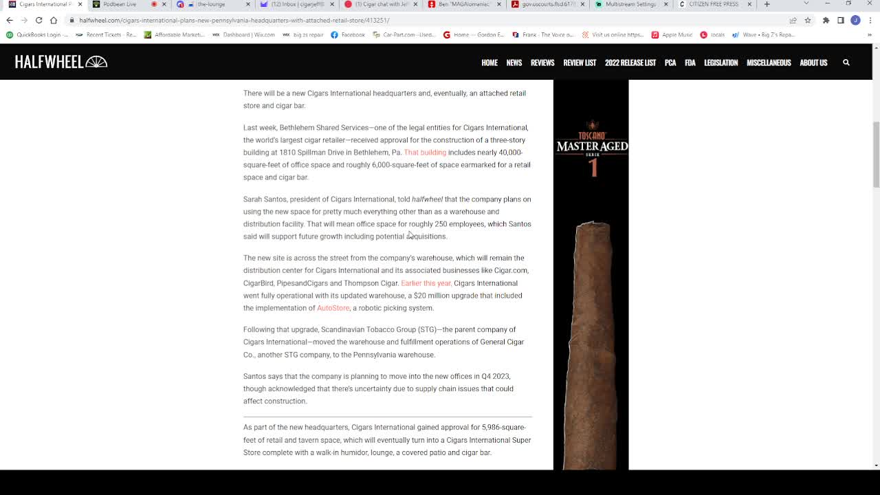 Live stream episode 33. Cigar Saturday Make up for Saturday 8/27/22