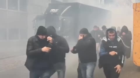 Teargas fired willingly at freedom protesters in Brussels!