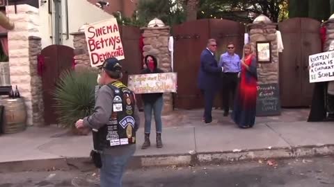 Leftist Protesters Ruin Wedding Because Kyrsten Sinema Attended