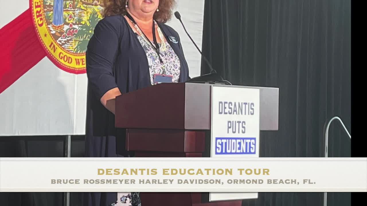 GOVERNOR DESANTIS EDUCATION TOUR