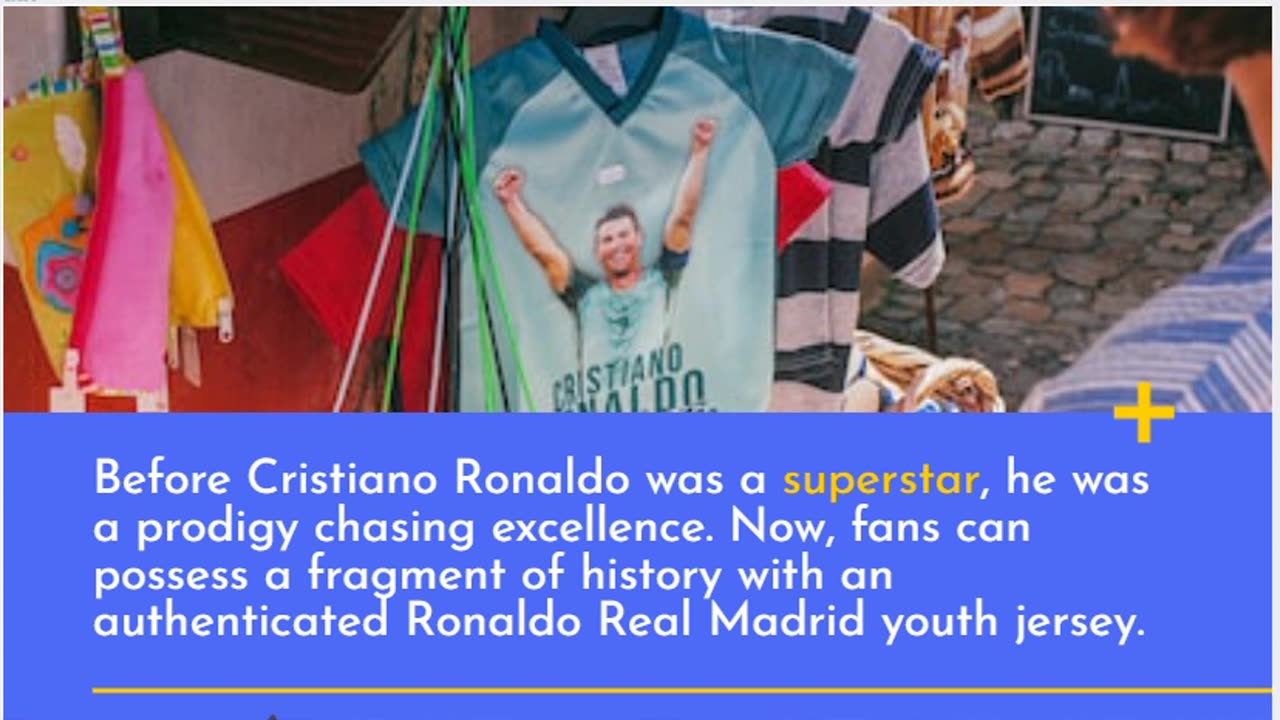 Relive Ronaldo's Youth with Authentic Real Madrid Jerseys at Retro World!