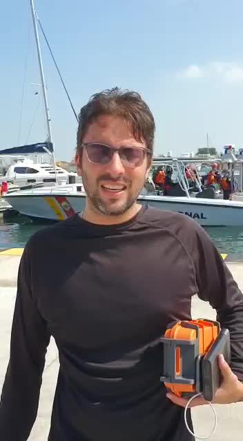 Pescador aficionado rescatado