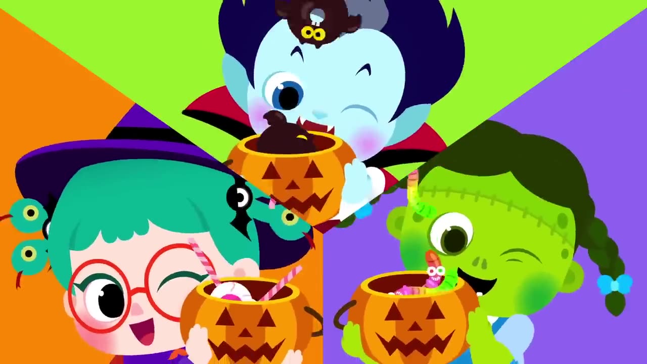 Baby monster yes papa kids Halloween song