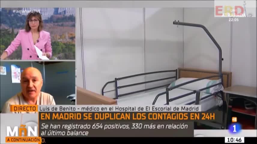 El Dr. Luis de Benito desmonta en TVE el relato oficial de los medios sobre Covid