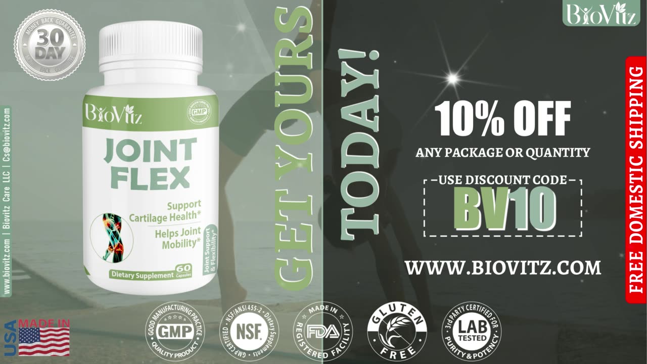 Joint Flex | Contains 1500mg of Glucosamine | Cartilage health | Joint mobility | Joint Flexibility