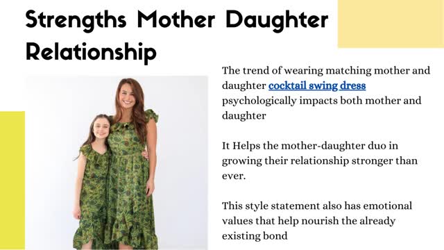 Why Do Mothers Twin Outfits With Their Daughters?