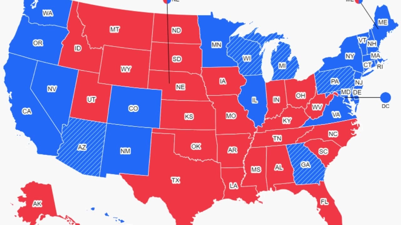 Which Three Blue States Might Flip Red Come November?