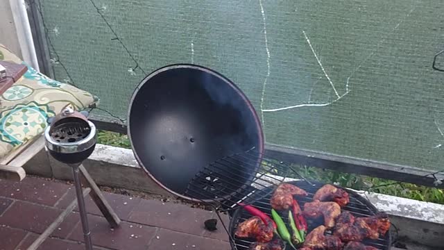 Barbucue in the balkon