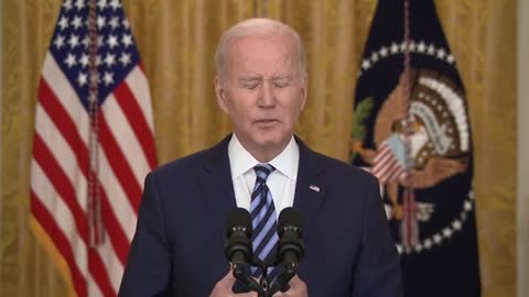 Joe Biden addresses the US after Russia invades Ukraine