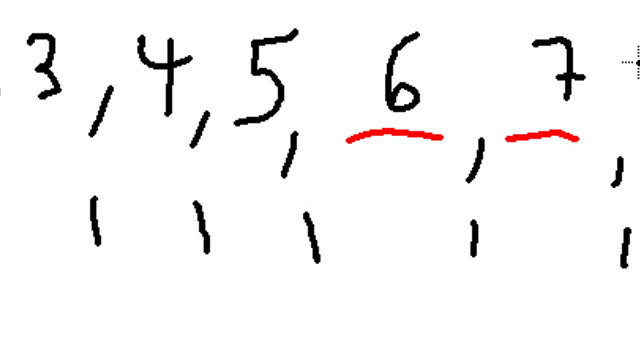 The Next 3 terms in the number pattern 1,2,3,4,5