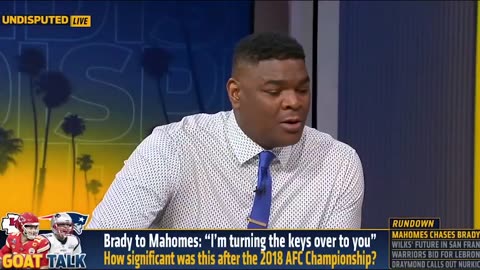 TB12's message to Mahomes after 2018 AFC Title Game I'm turning the keys over to you UNDISPUTED