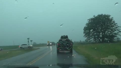 thunder strike on moving truck