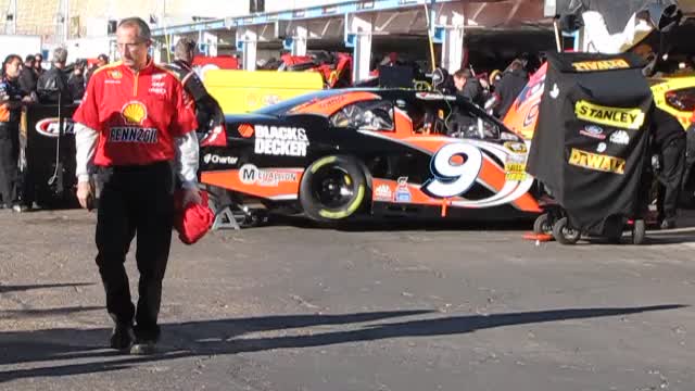 Phoenix raceway garage 2012 pre race