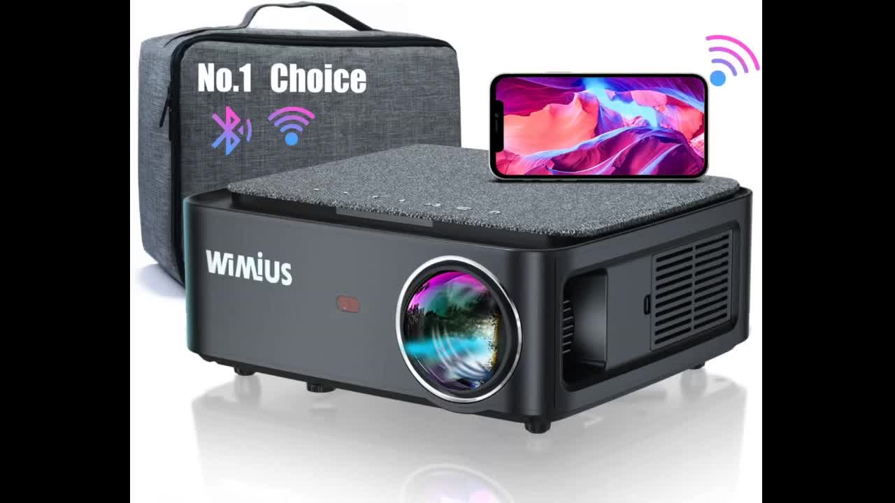 Review: 5G WiFi Bluetooth Projector, WiMiUS W6 Native Full HD 1080P Projector Support 4K, 400 A...