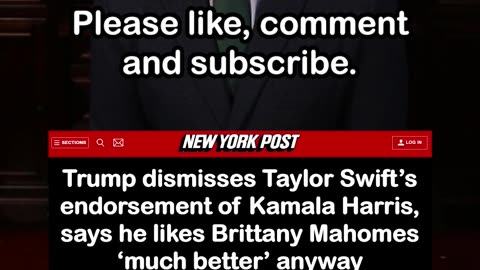 Taylor Swift Endorses Kamala Harris
