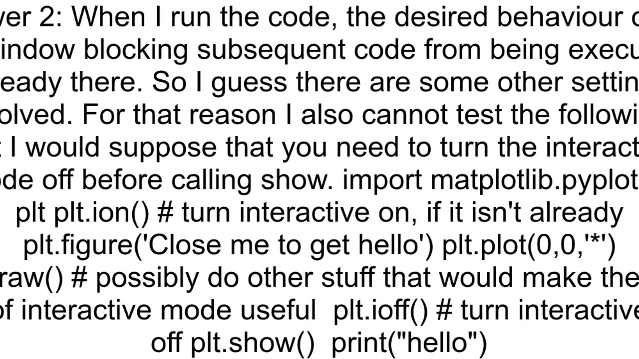 Spyder interactive plot wait for the plot to be closed to continue