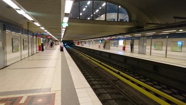 Modern and beautiful train station