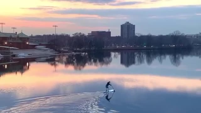 Carles River | Boston | A man on the river