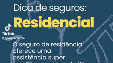 DICA DE SEGURO RESIDENCIAL